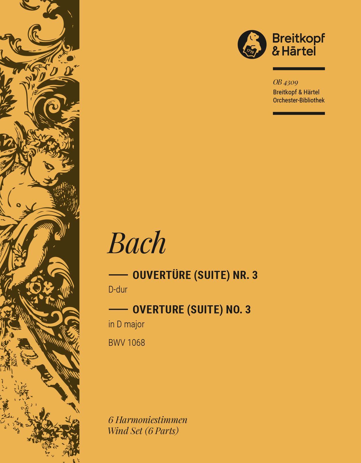 OB 4309-30 - Overture (Suite) No. 3 in D major BWV 1068 - Cover