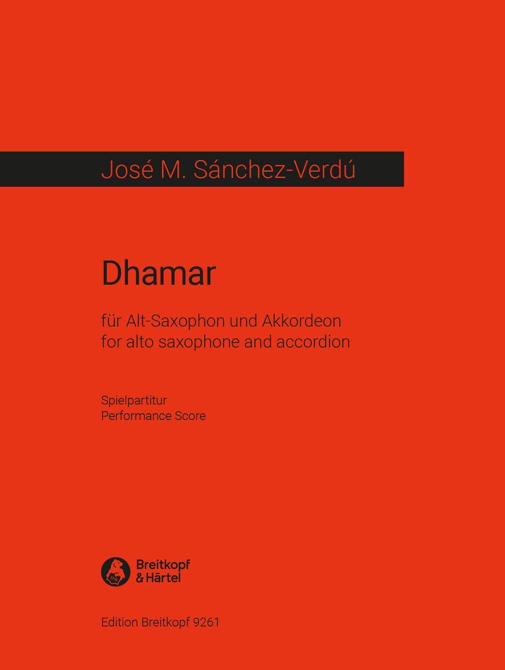 José M. Sánchez-Verdú - Dhamar - Cover