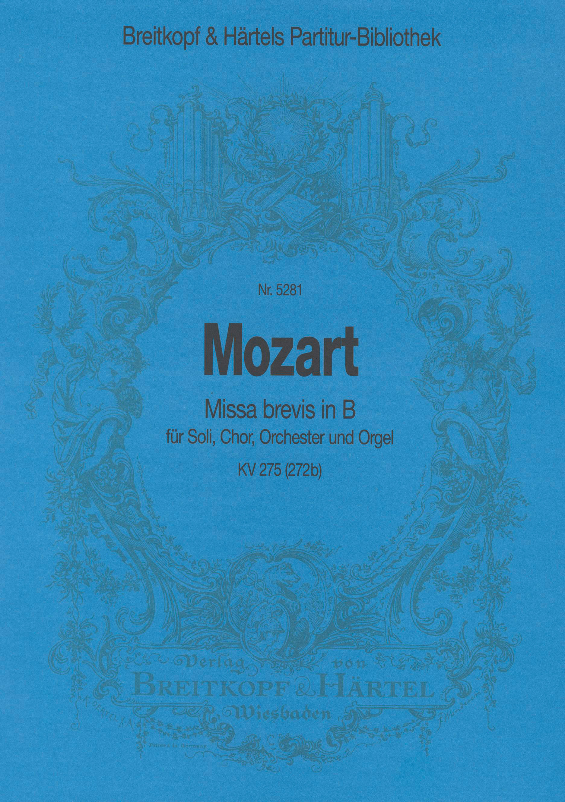 PB 5281 - Missa brevis in B KV 275 (272b) - Cover