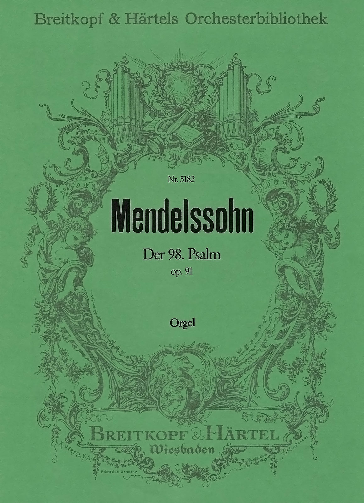 OB 5182-11 - Der 98. Psalm [op. 91] MWV A 23 „Singet dem Herrn“ - Cover