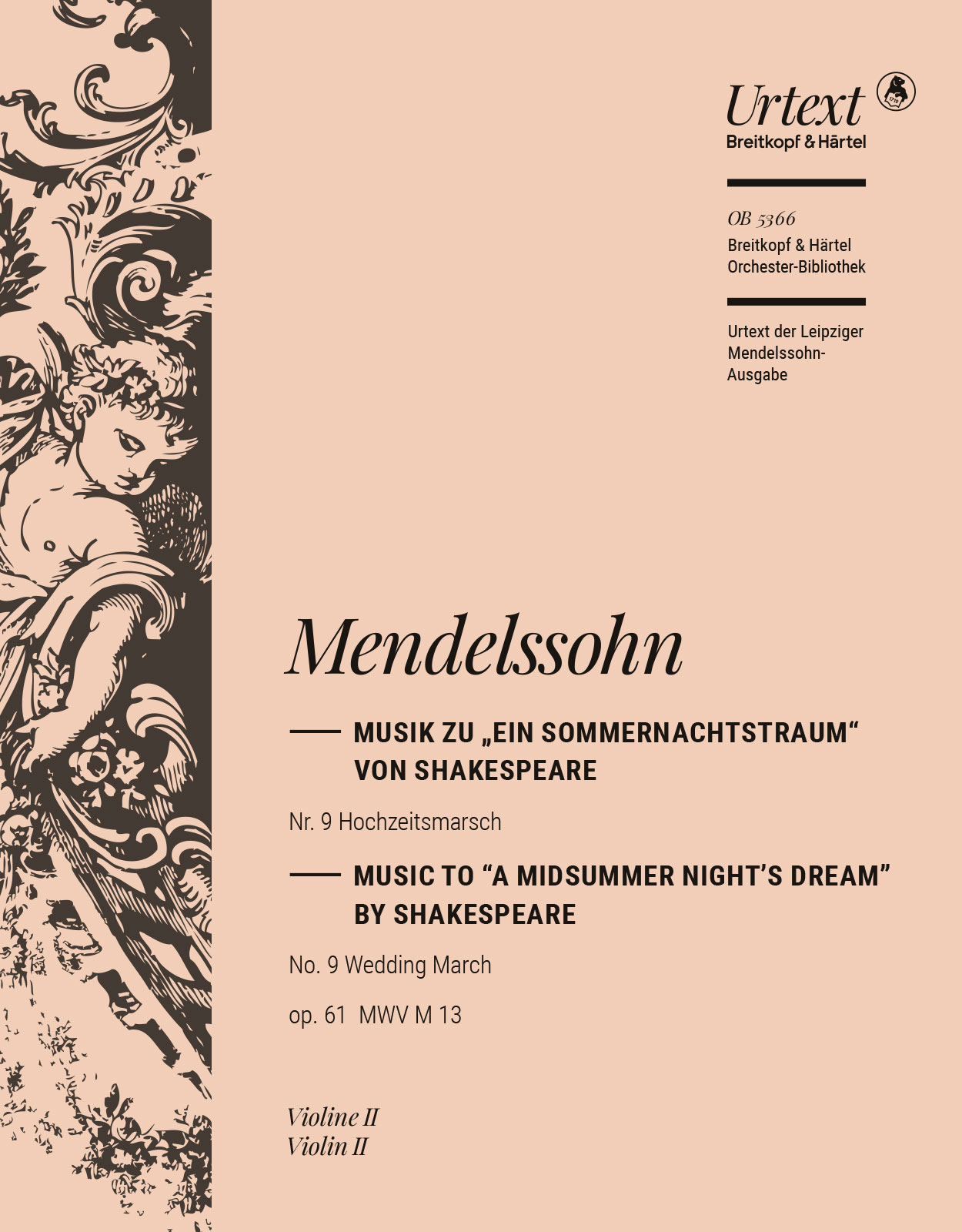 OB 5366-16 - Ein Sommernachtstraum op. 61 MWV M 13 - Cover