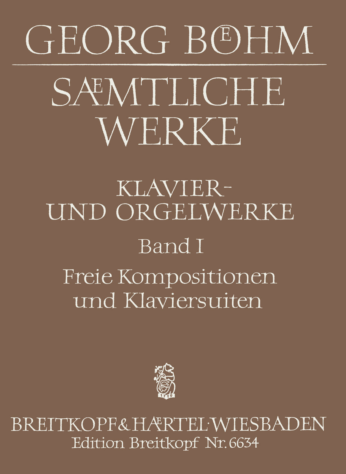 EB 6634 - Sämtliche Werke für Tasteninstrument - Cover