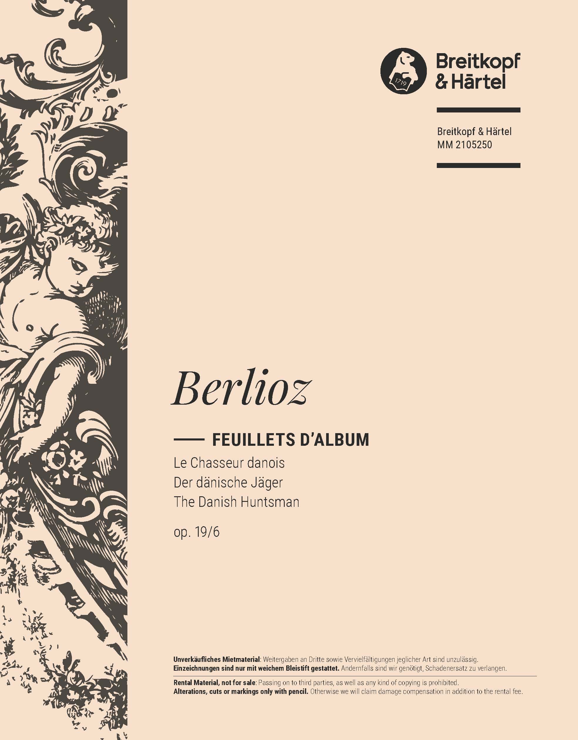 MM 2105250 - Feuillets d’album op. 19 - Cover