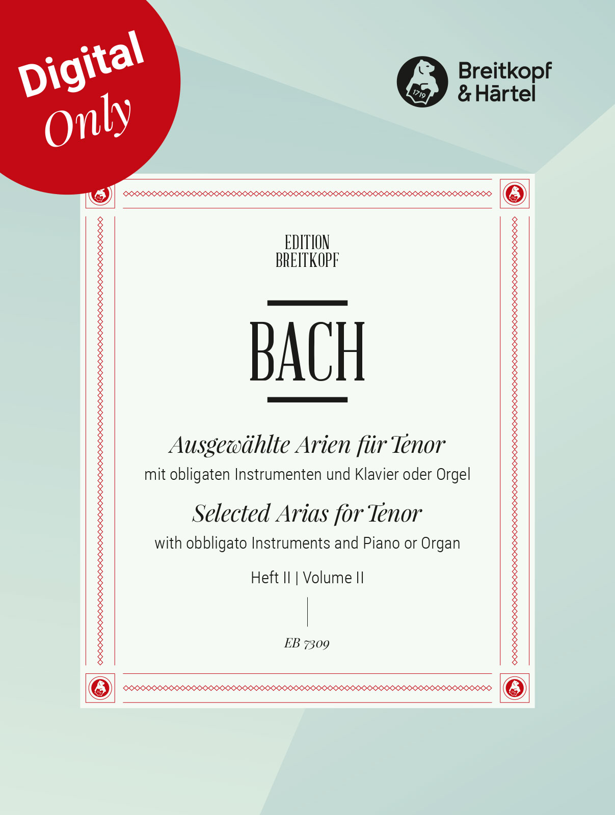 EB 7309D - Ausgewählte Arien für Tenor - Cover