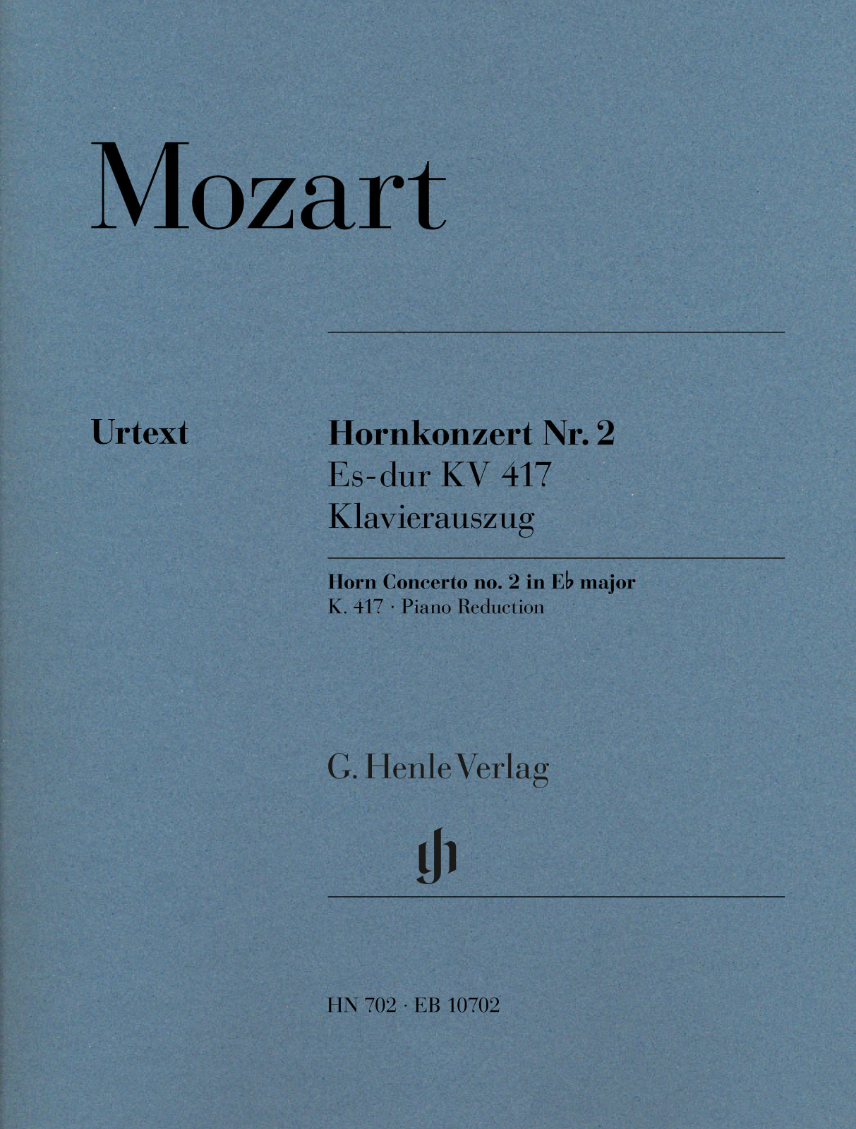 EB 10702 - Hornkonzert [Nr. 2] Es-dur KV 417 - Cover