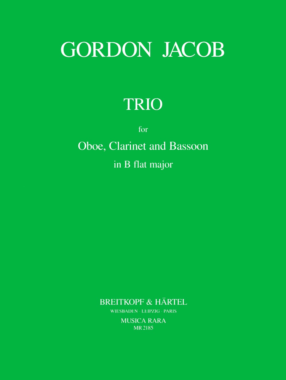 Gordon Jacob - Trio - Cover