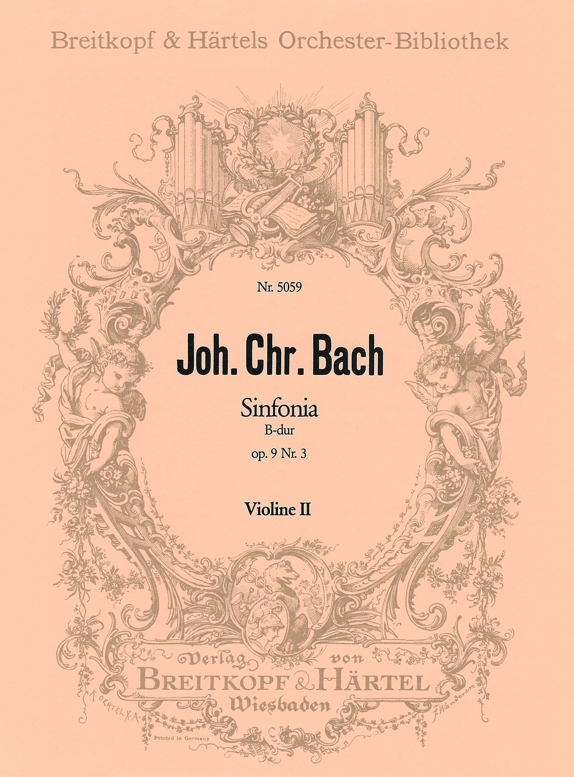 OB 5059-16 - Sinfonia in B flat major Op. 9 No. 3 - Cover