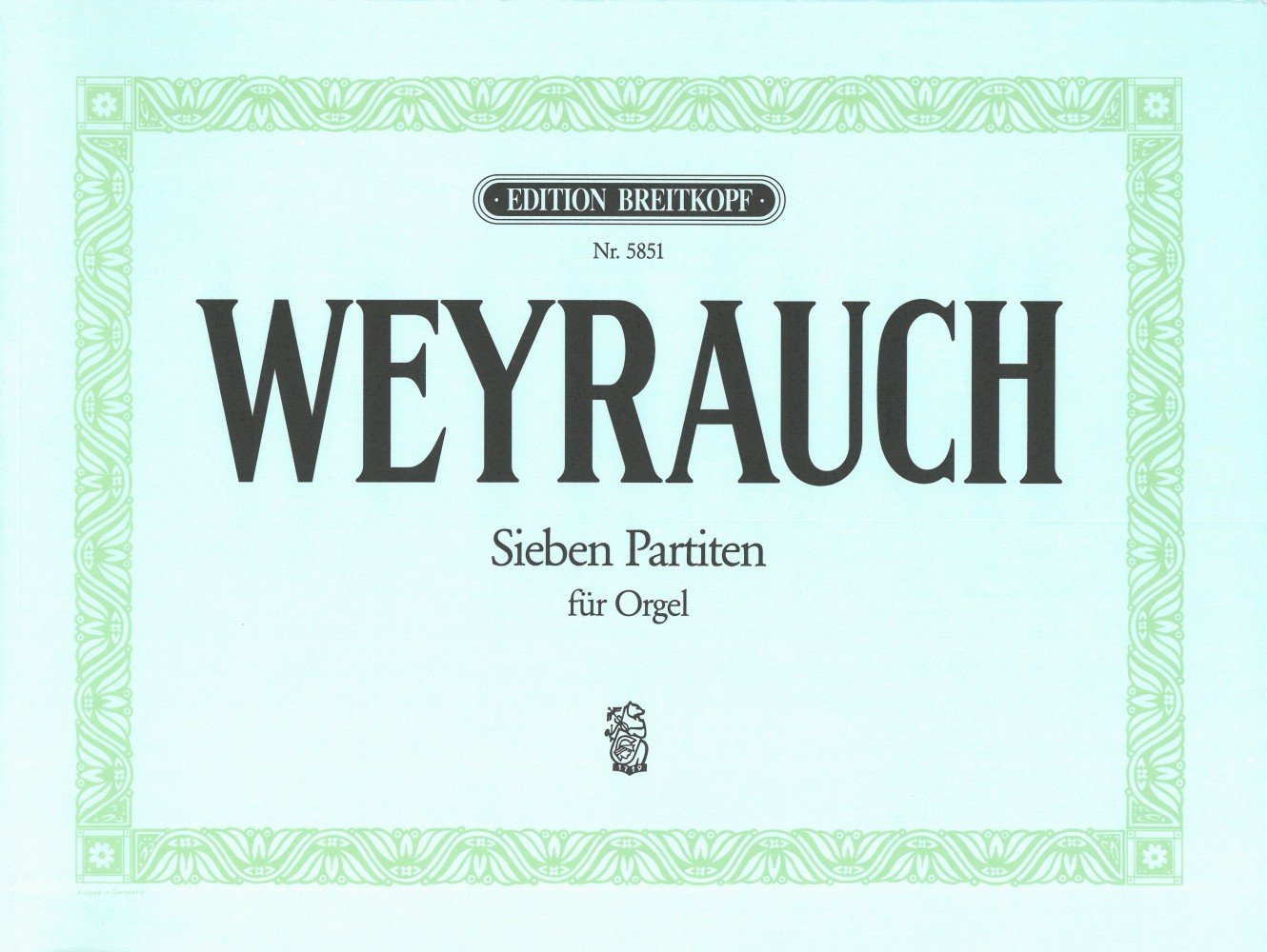 Johannes Weyrauch - 7 Partitas - Cover