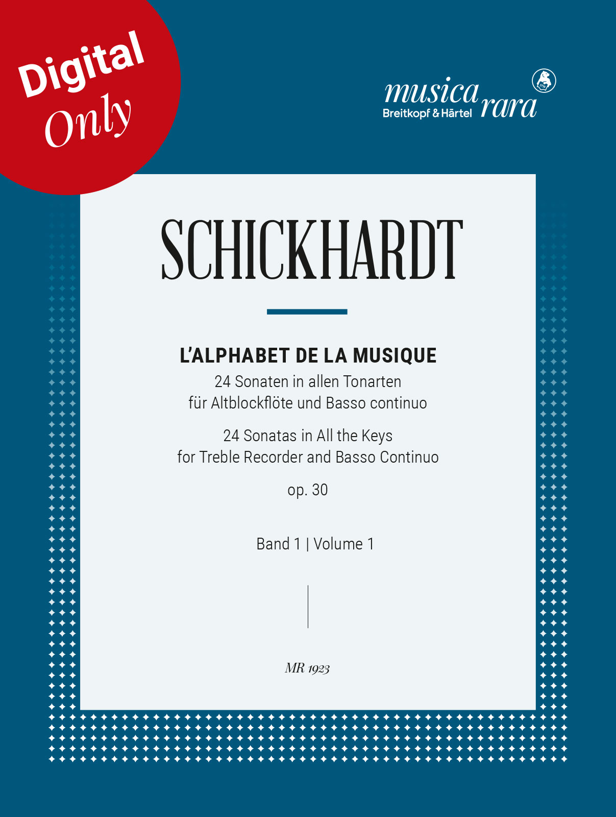 MR 1923D - L’Alphabet de la Musique op. 30 - Cover