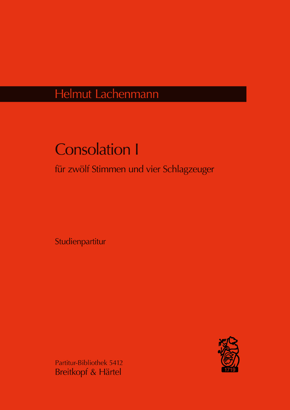 Helmut Lachenmann - Consolation I - Cover