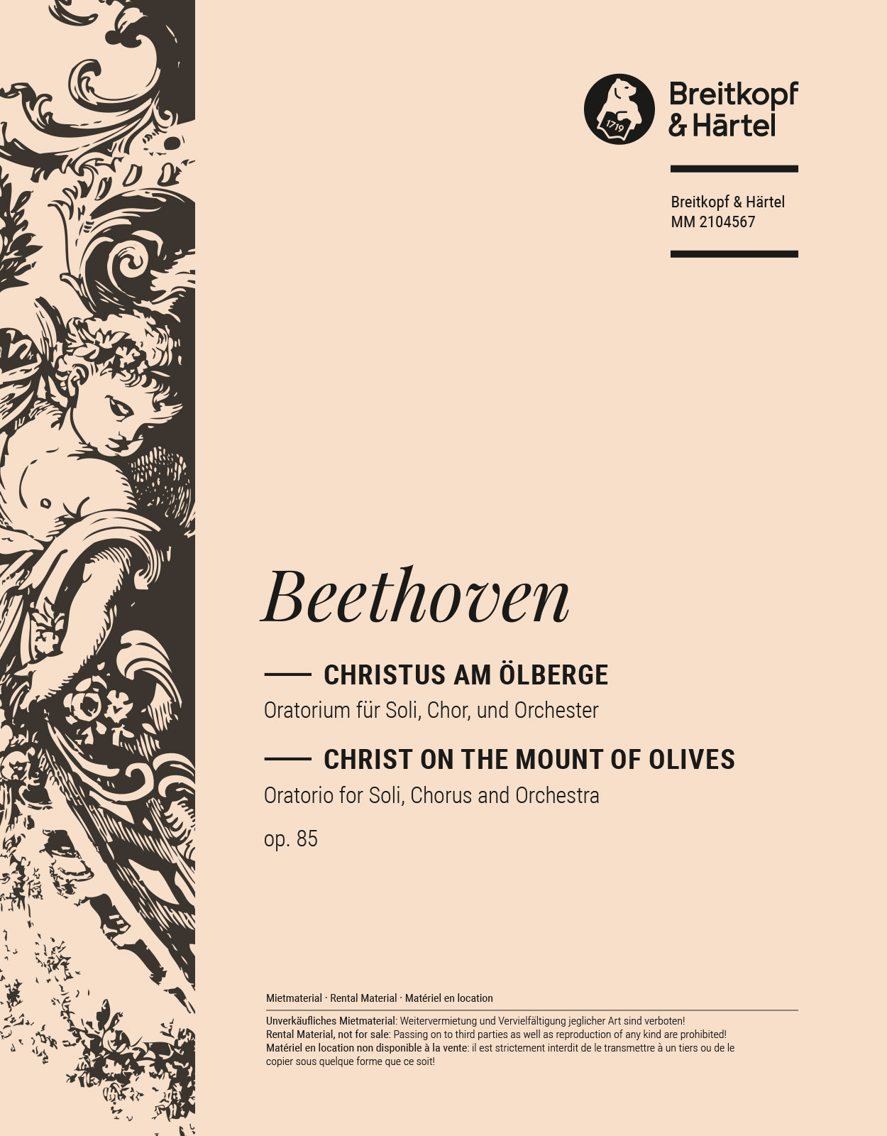 MM 2104567 - Christ on the Mount of Olives Op. 85 - Cover