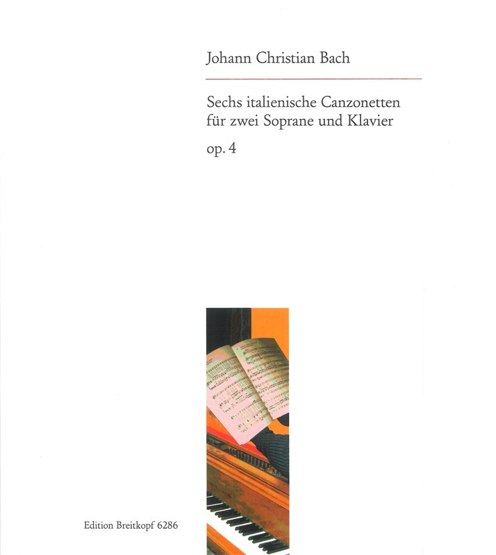 Johann Christian Bach - 6 italienische Canzonetten op. 4 - Cover