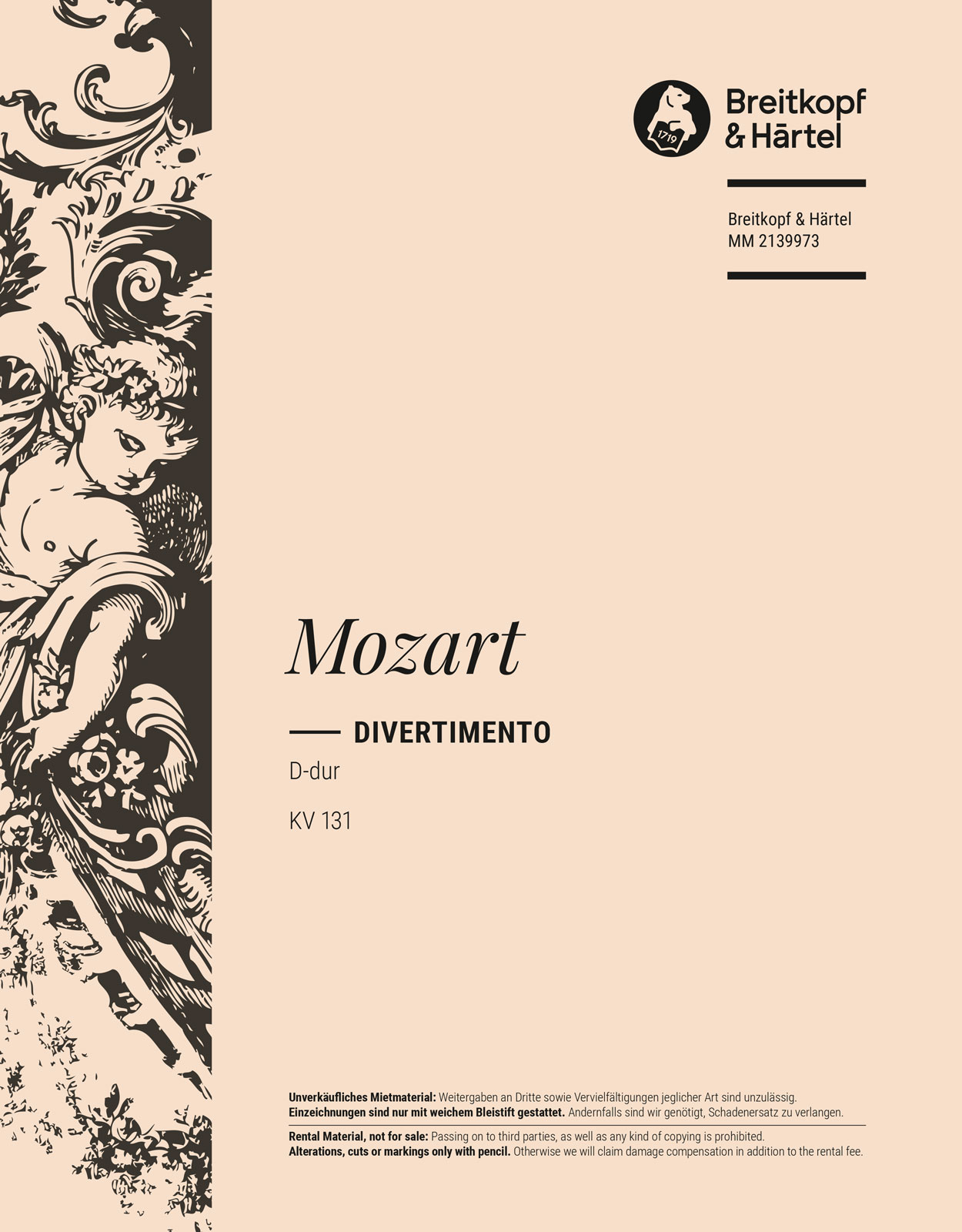 Wolfgang Amadeus Mozart - Divertimento D-dur KV 131 - Cover
