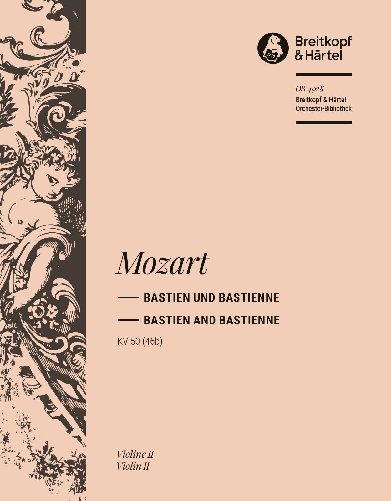 OB 4928-16 - Bastien und Bastienne K. 50 (46b) - Cover