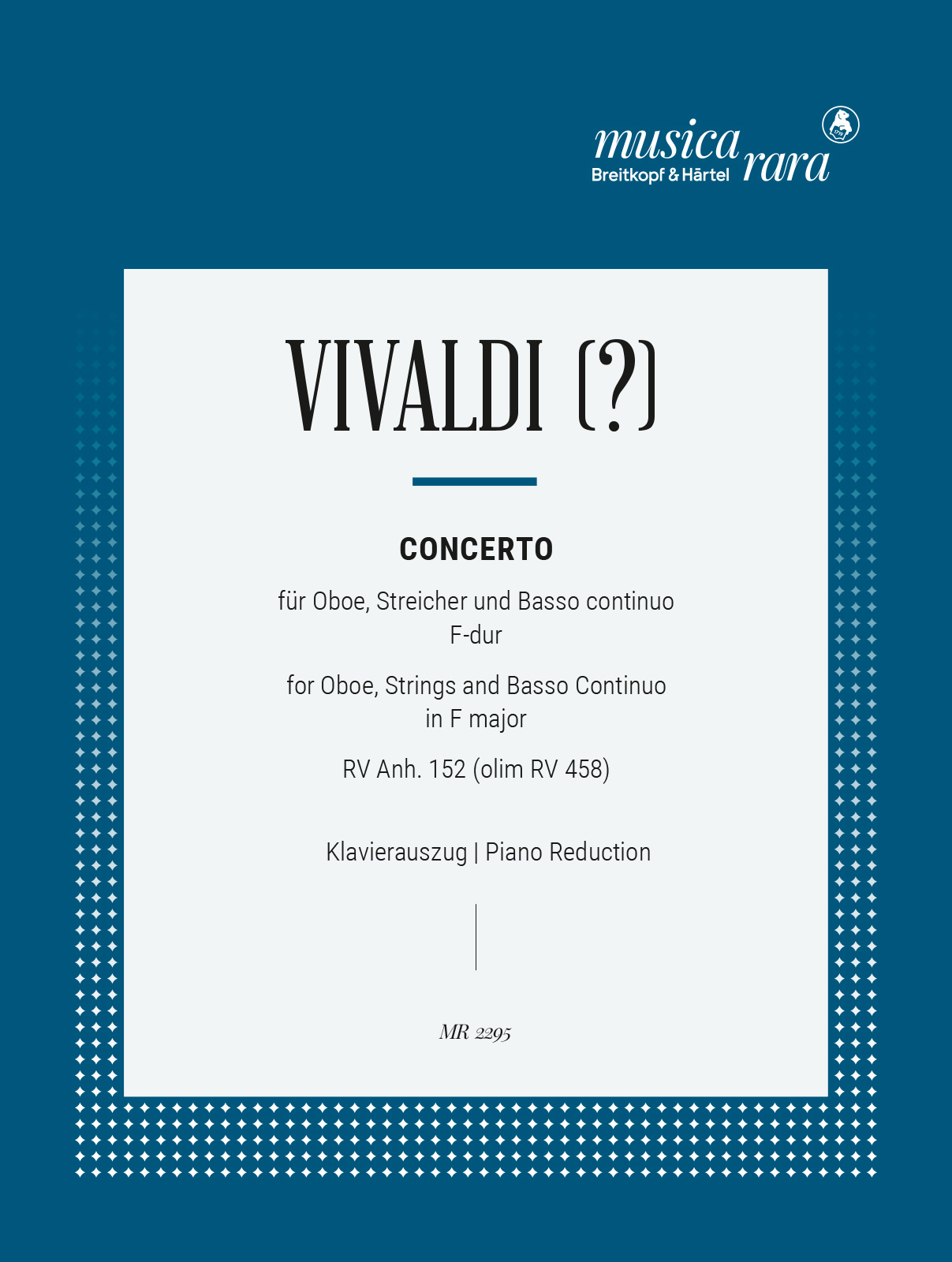 MR 2295D - Concerto F-dur RV Anh. 152 (olim RV 458) - Cover