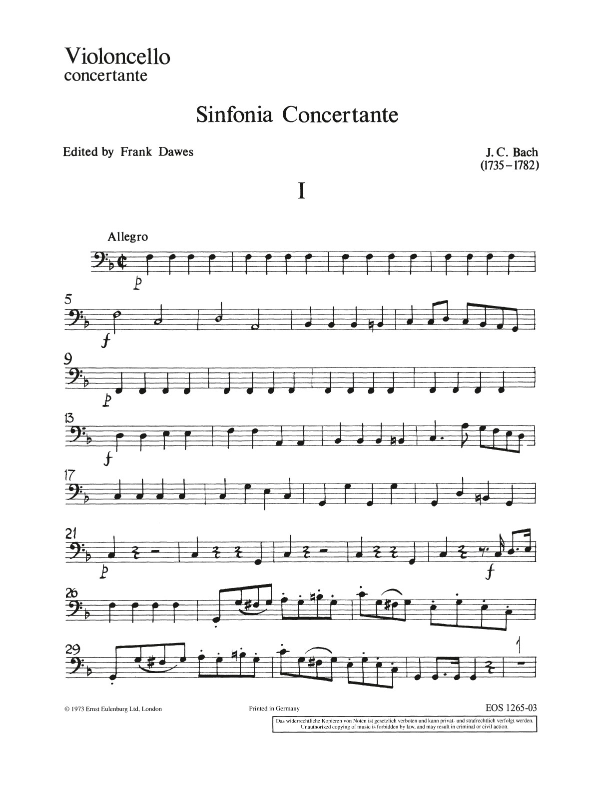 EOS 1265-03 - Sinfonia concertante F-dur - Cover