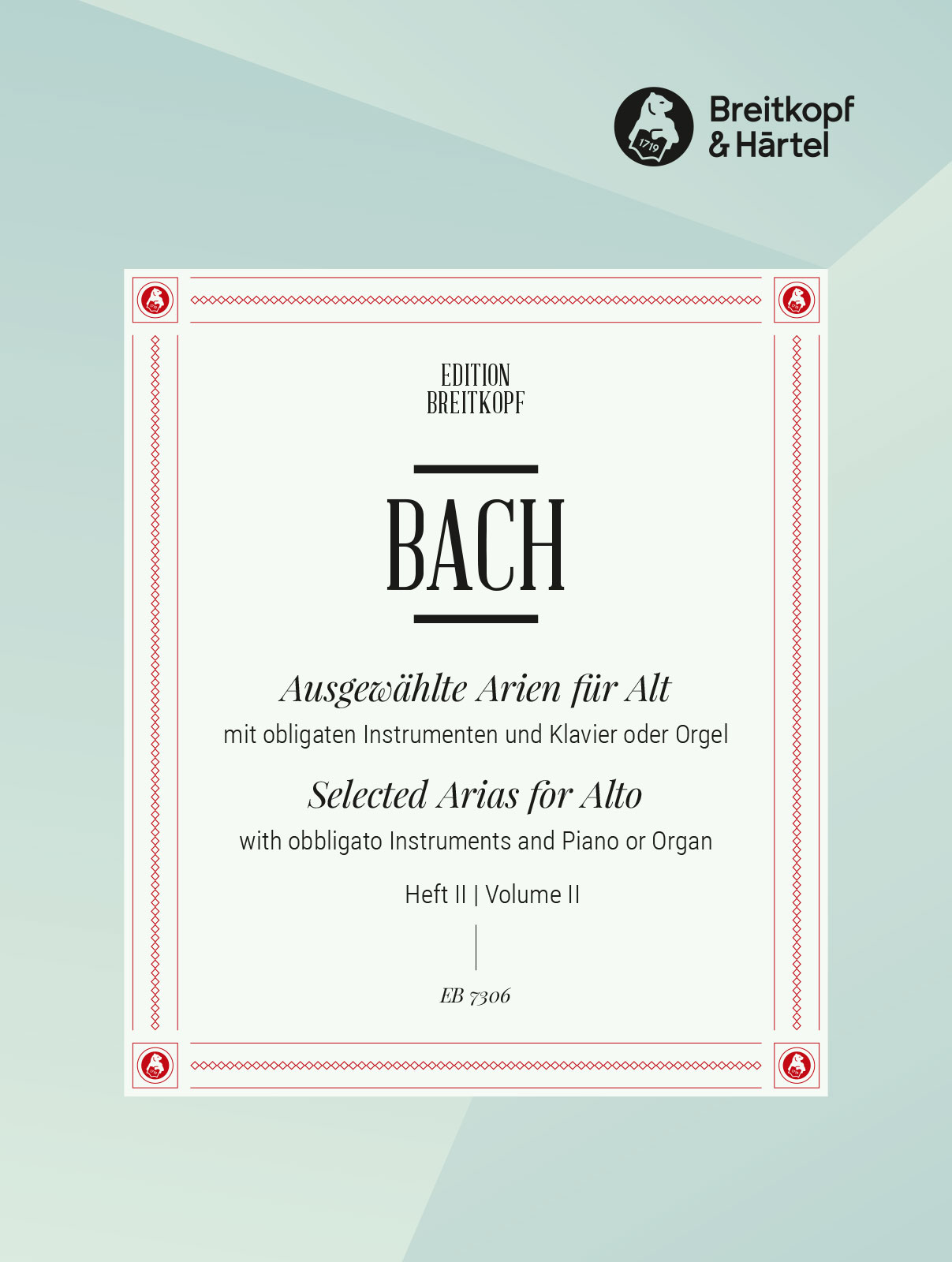 EB 7306D - Ausgewählte Arien für Alt - Cover