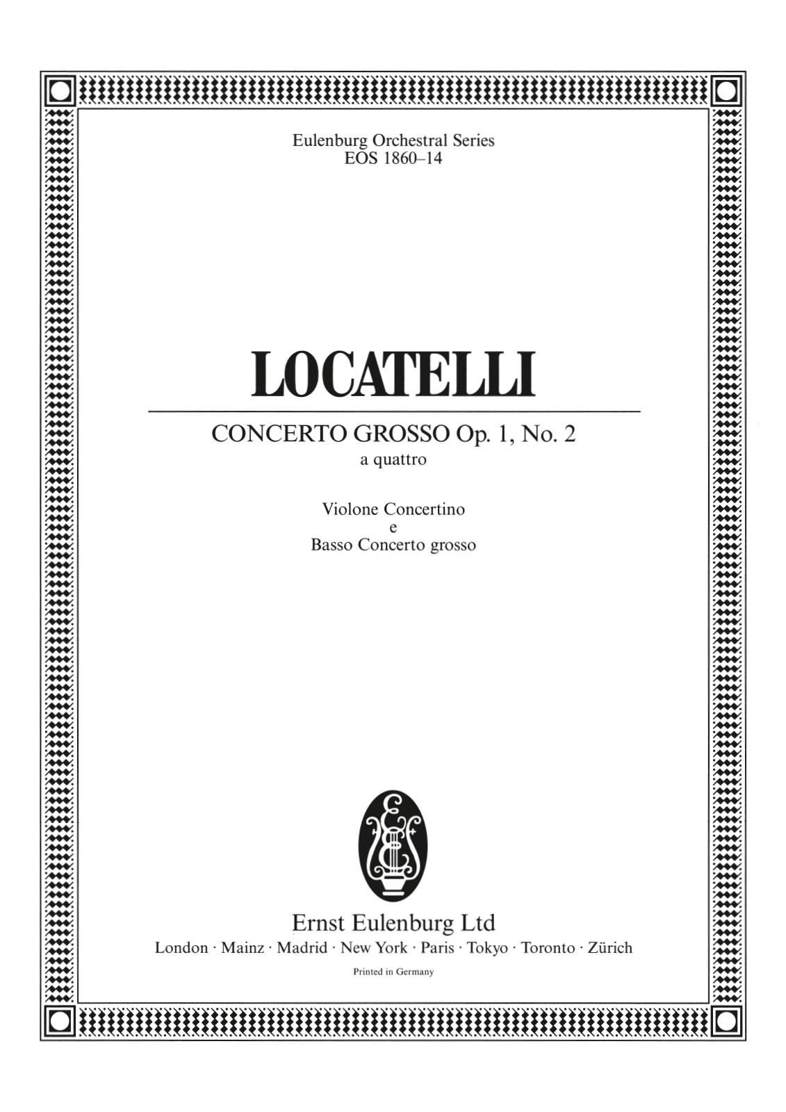 EOS 1860-26 - Concerto grosso „a quattro“ c-moll op. 1/2 - Cover
