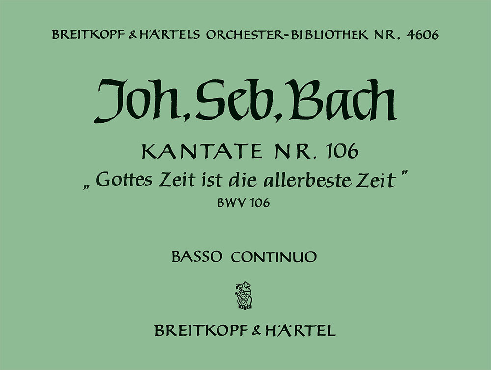 OB 4606-11 - Kantate BWV 106 „Gottes Zeit ist die allerbeste Zeit“ - Cover
