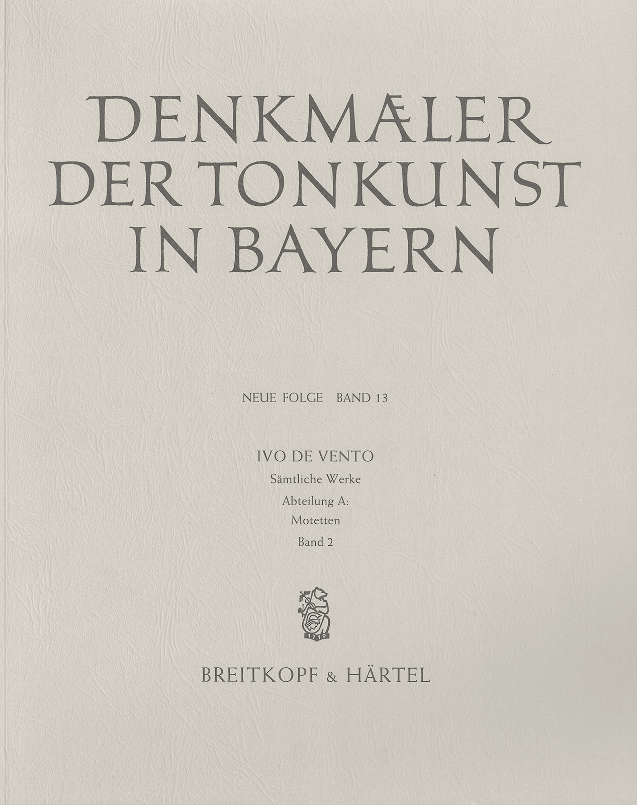 SON 243 - Gesellschaft für Bayerische Musikgeschichte - Denkmäler der Tonkunst in Bayern (Neue Folge) - Cover