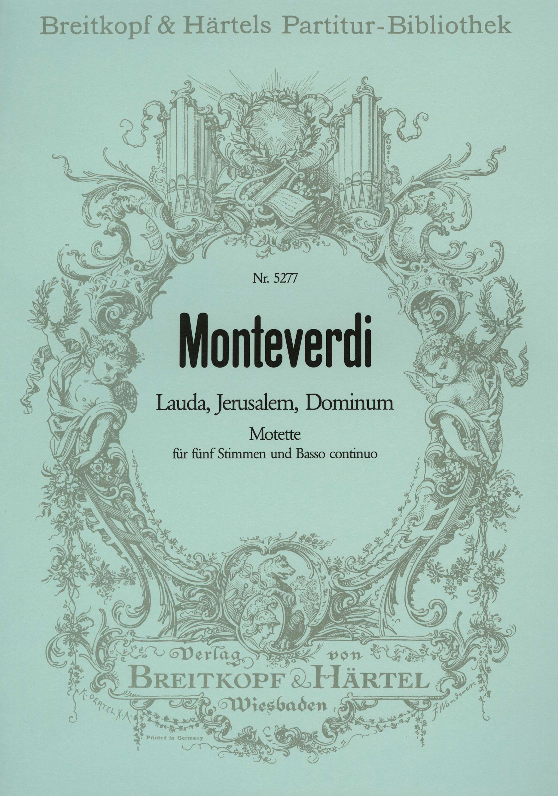 Claudio Monteverdi - Lauda, Jerusalem, Dominum - Cover