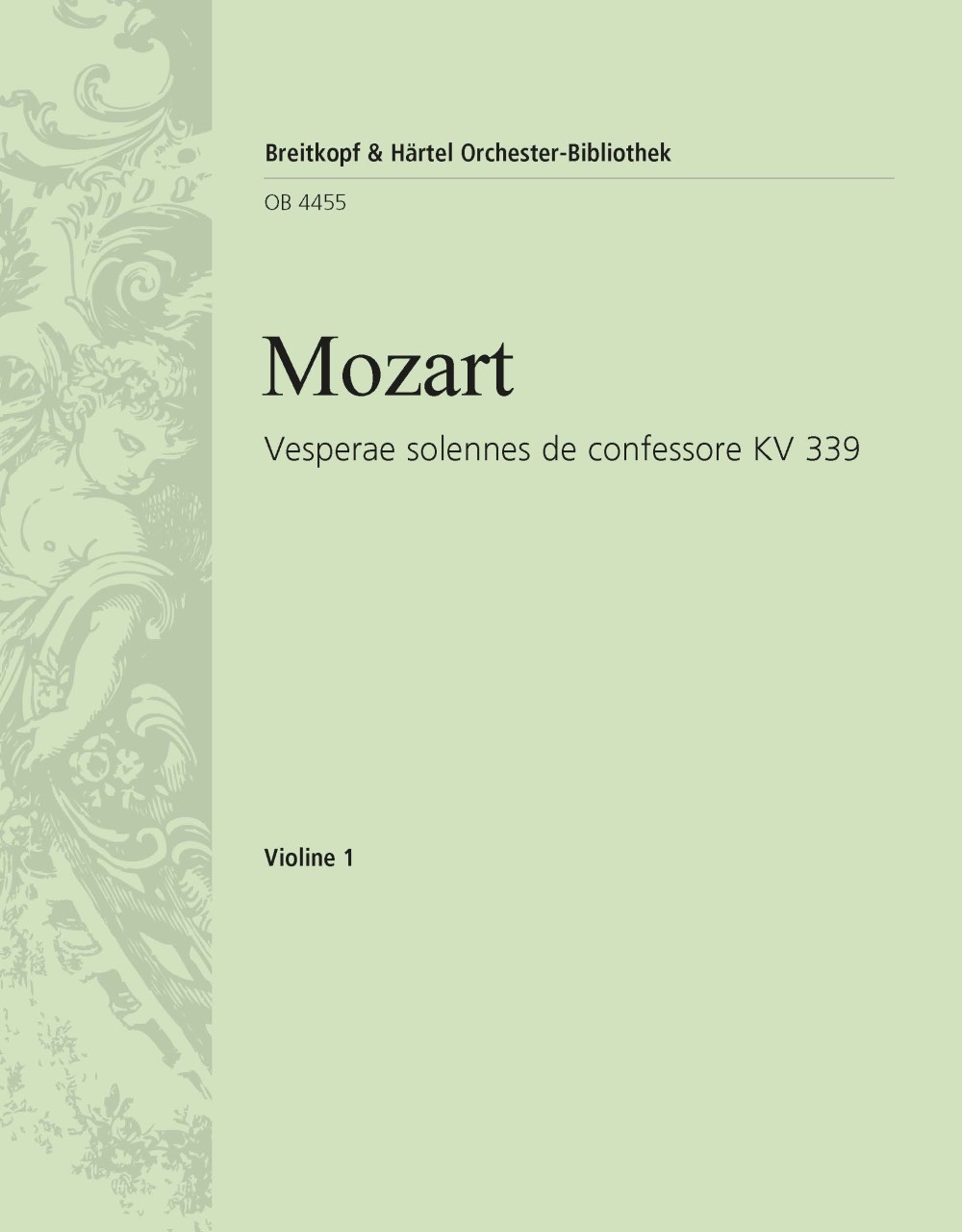 OB 4455-15 - Vesperae solennes de confessore KV 339 - Cover