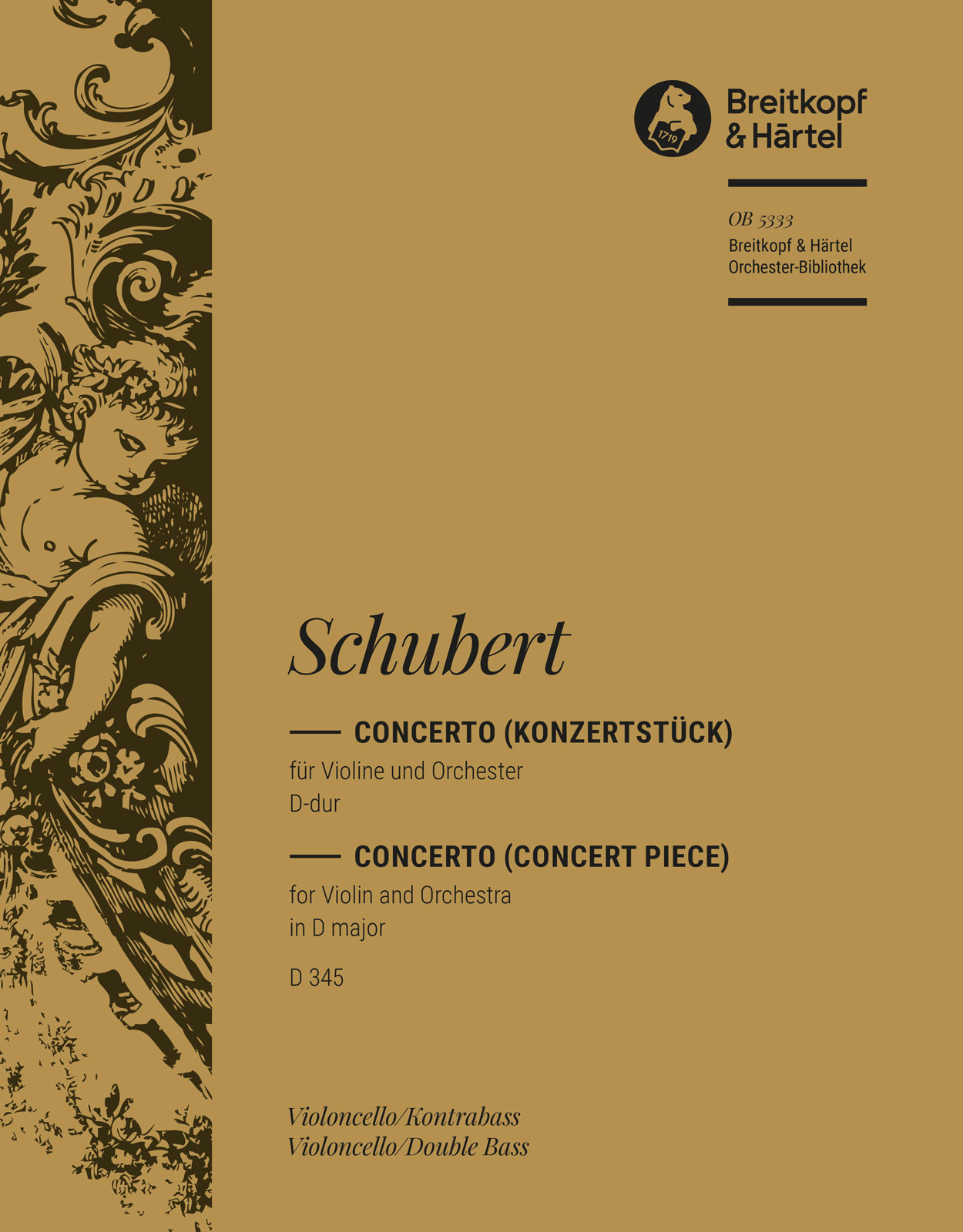 OB 5333-26 - Concerto D-dur D 345 - Cover