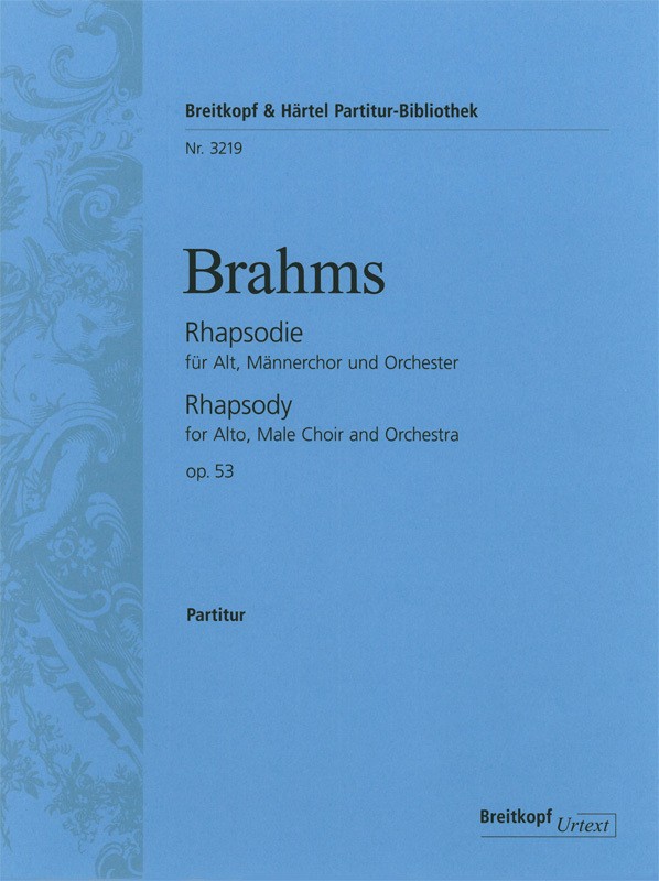 Johannes Brahms - Rhapsody Op. 53 - Cover