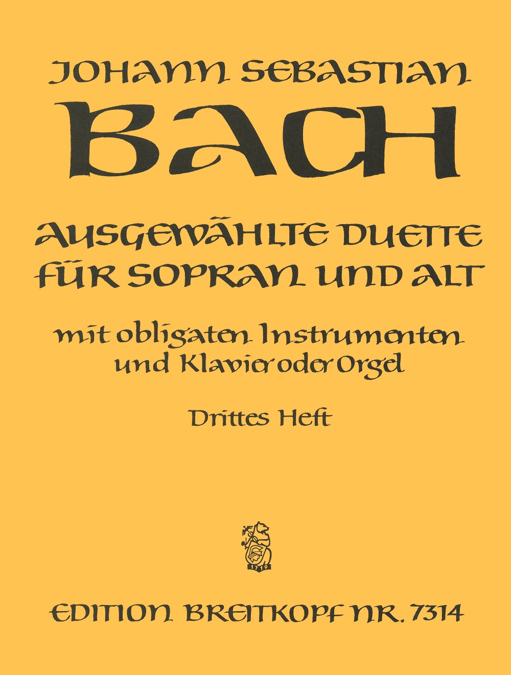 EB 7314 - Ausgewählte Duette für Sopran und Alt - Cover