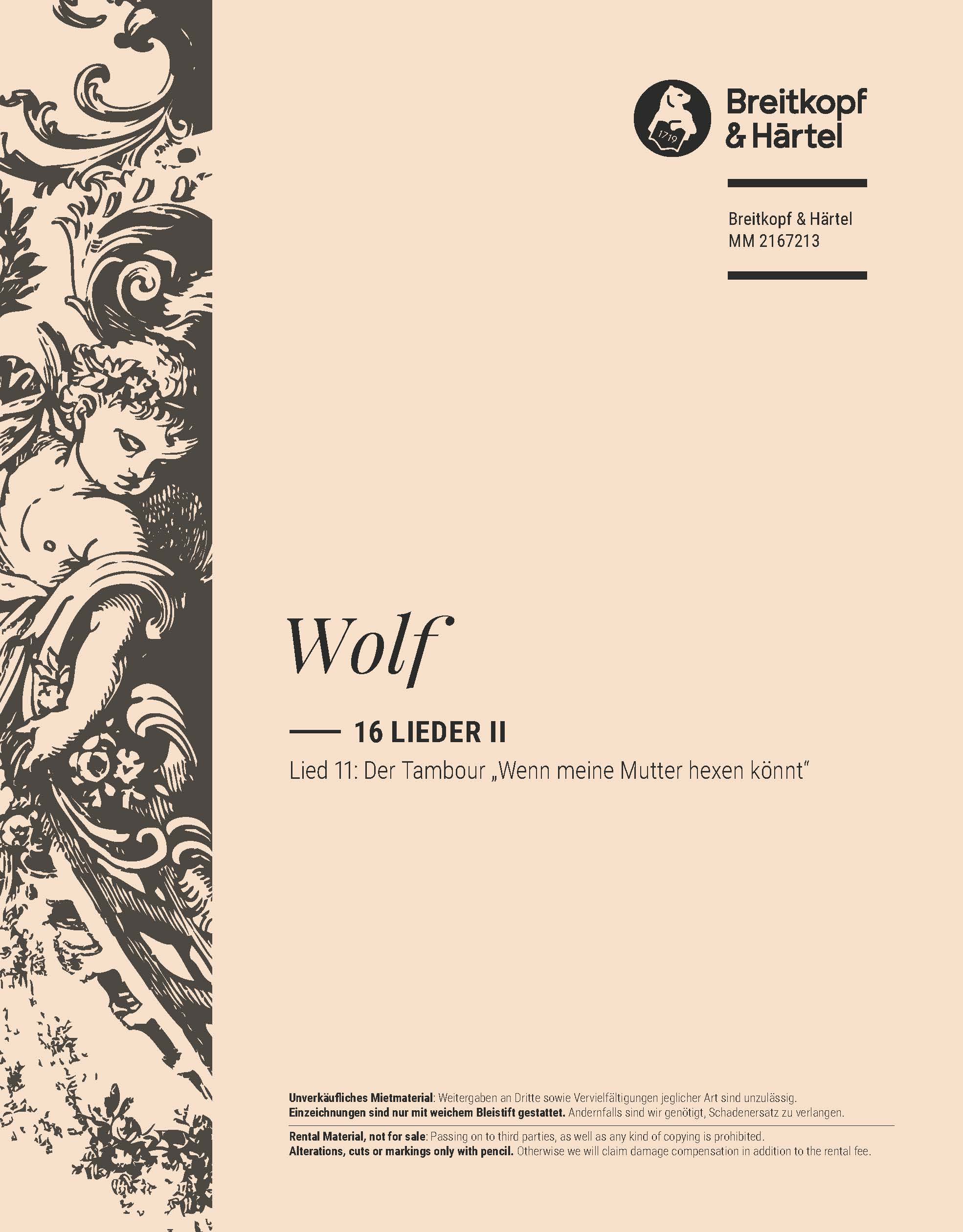 MM 2167213 - 16 Lieder II - Cover