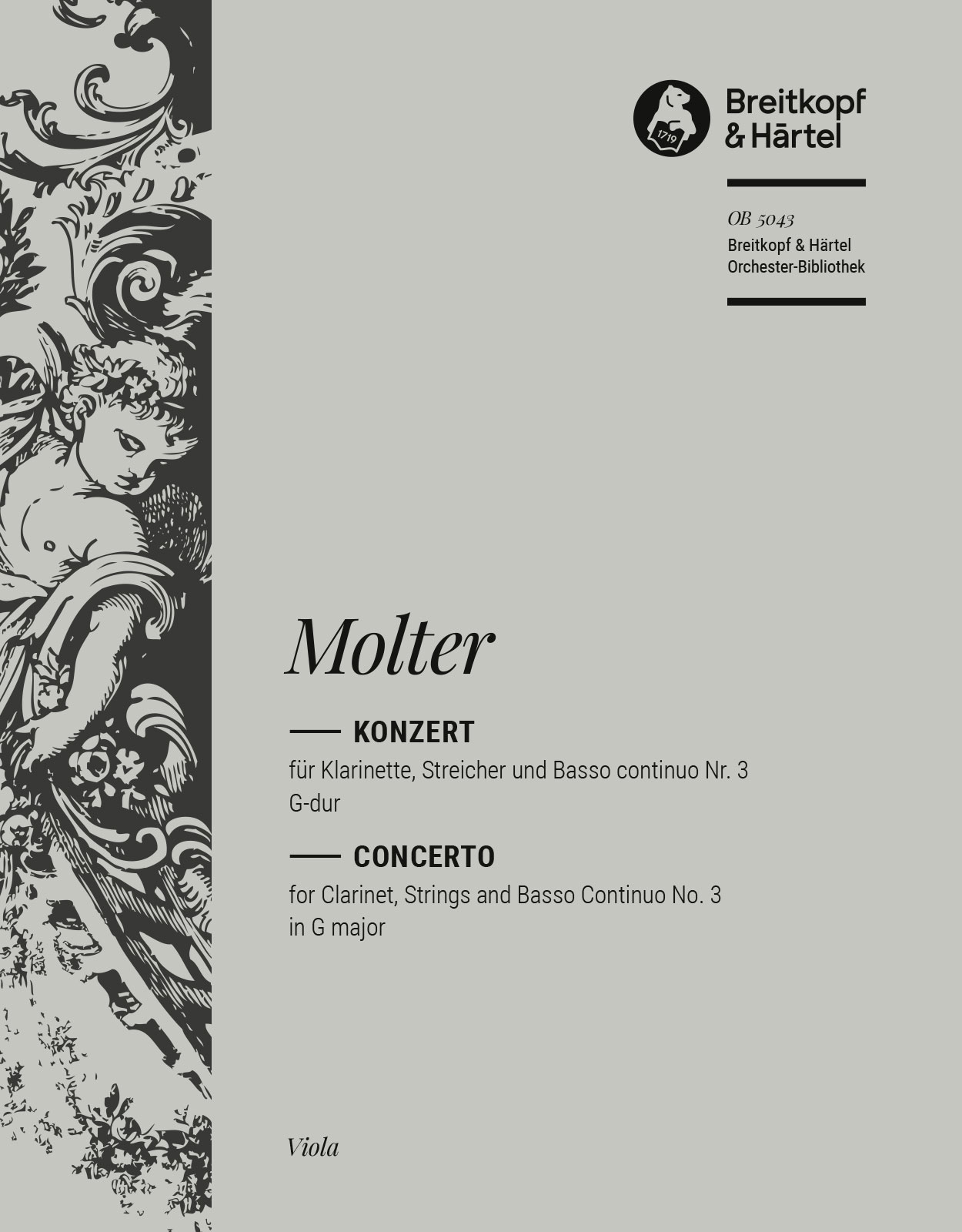 OB 5043-19 - Klarinettenkonzert Nr. 3 G-dur - Cover