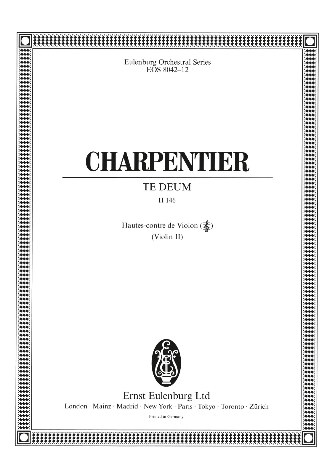 EOS 8042-16 - Te Deum H 146 - Cover