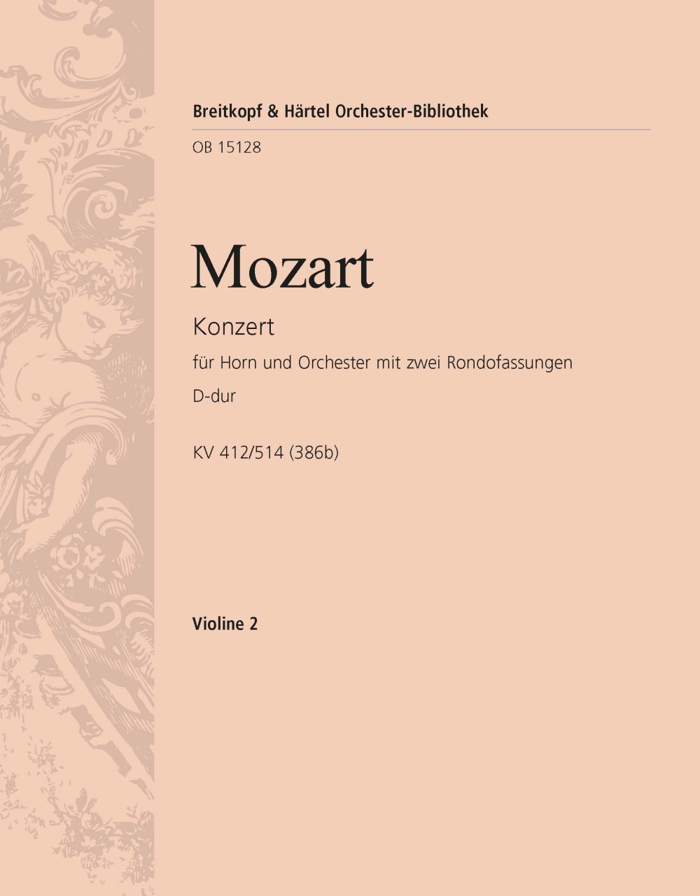 OB 15128-16 - Horn Concerto [No. 1] in D major K. 412/514 (386b) - Cover