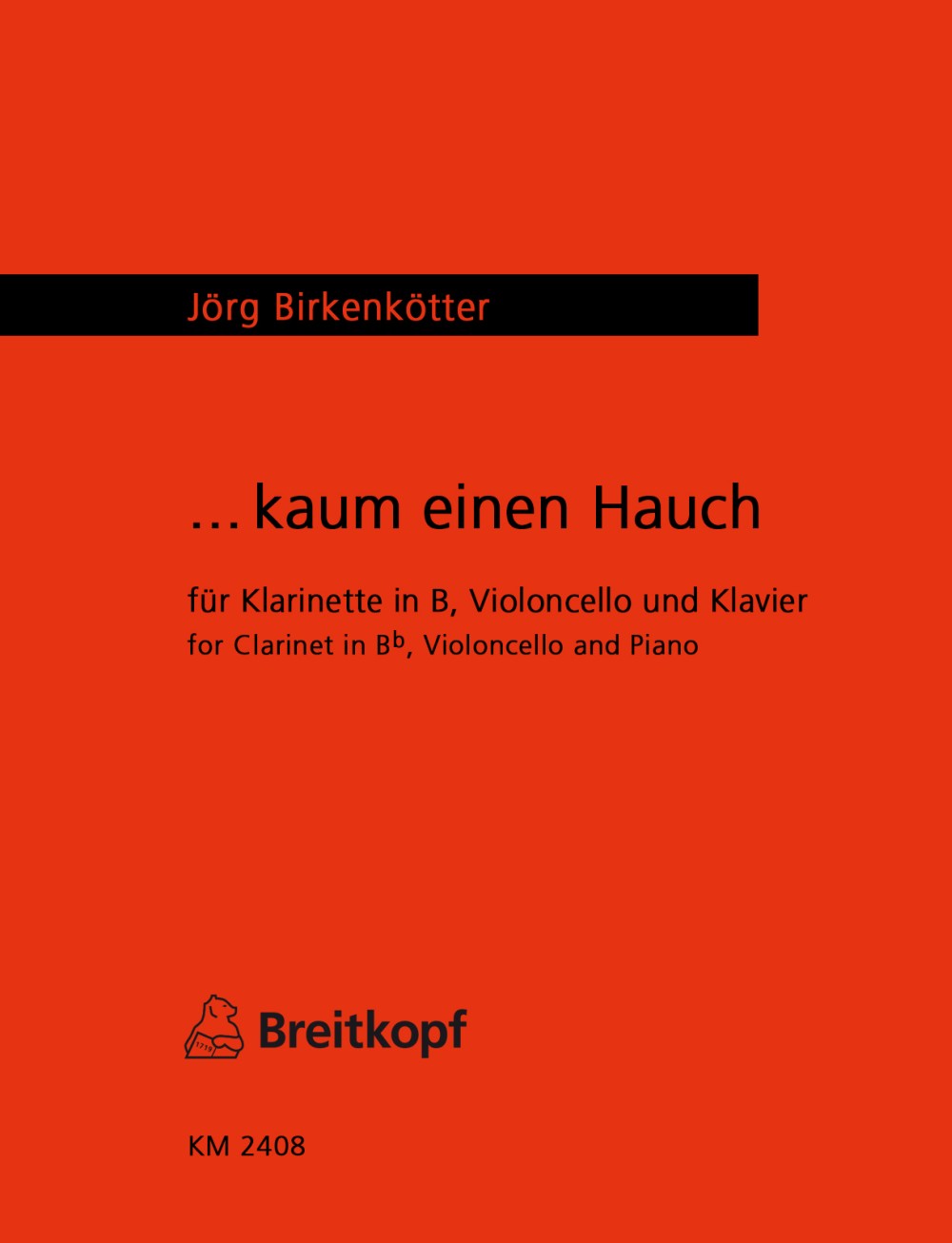 Jörg Birkenkötter - Kaum einen Hauch - Cover