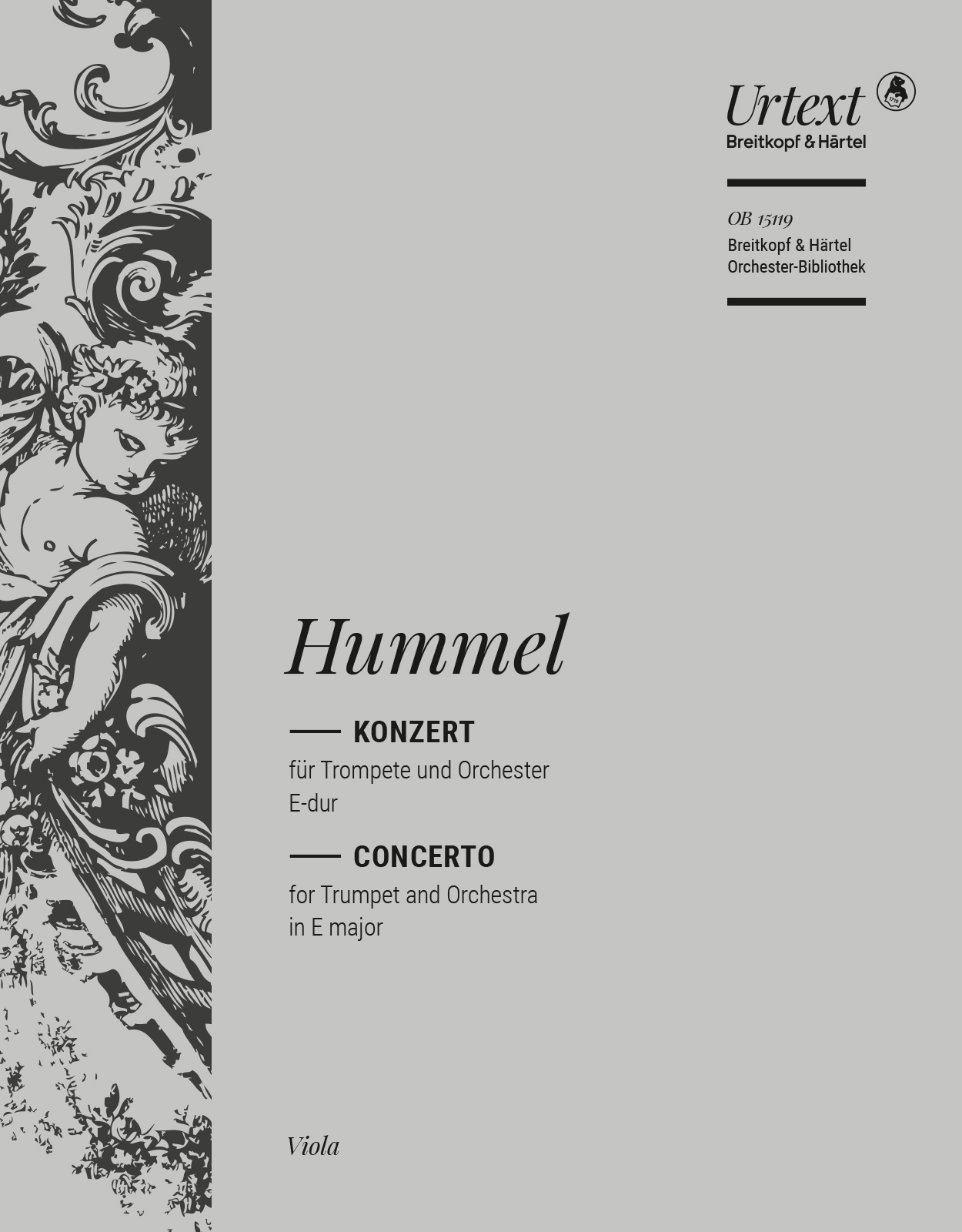 OB 15119-19 - Trompetenkonzert in E-dur - Cover