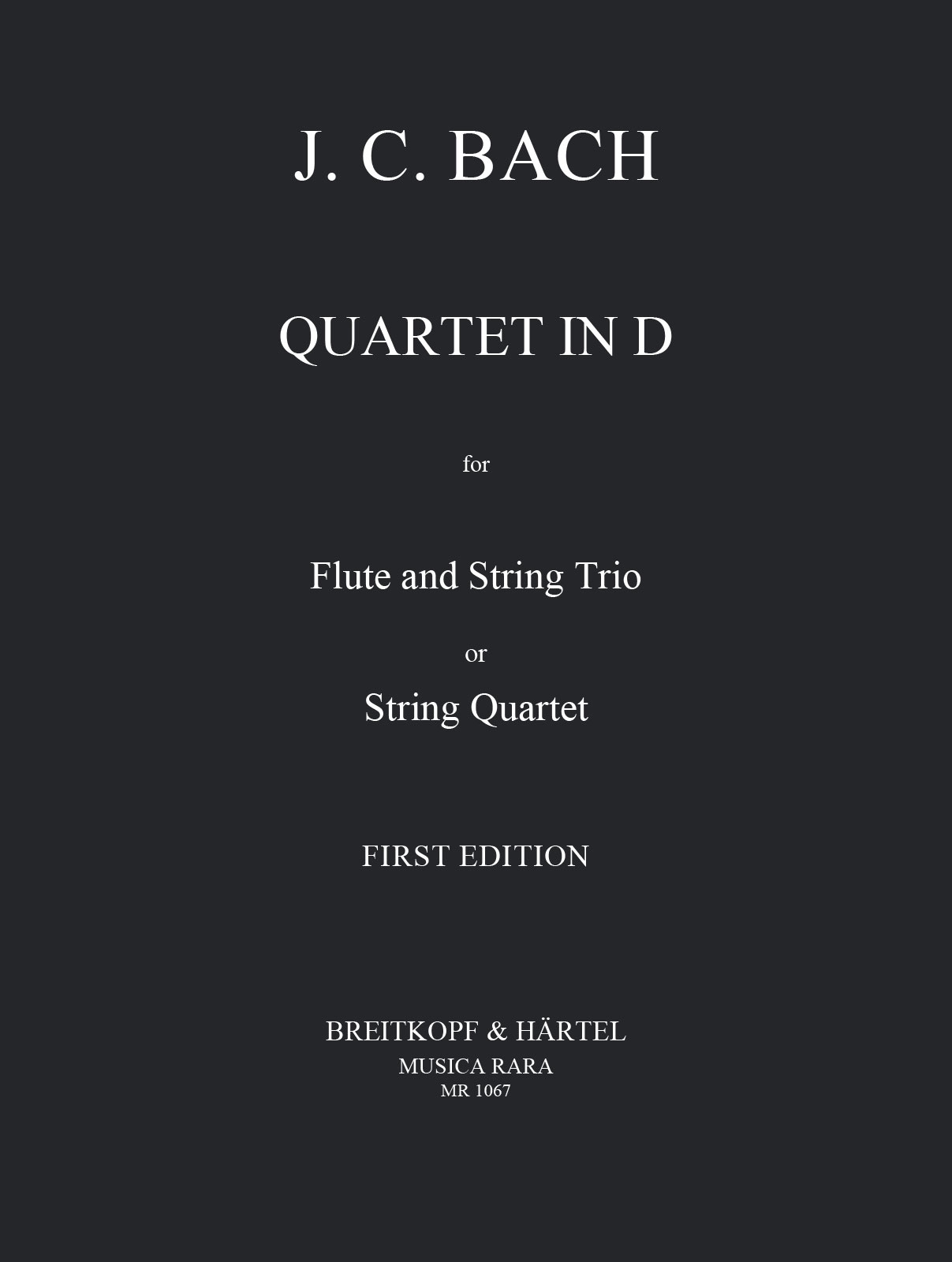 Johann Christian Bach - Quartett D-dur - Cover