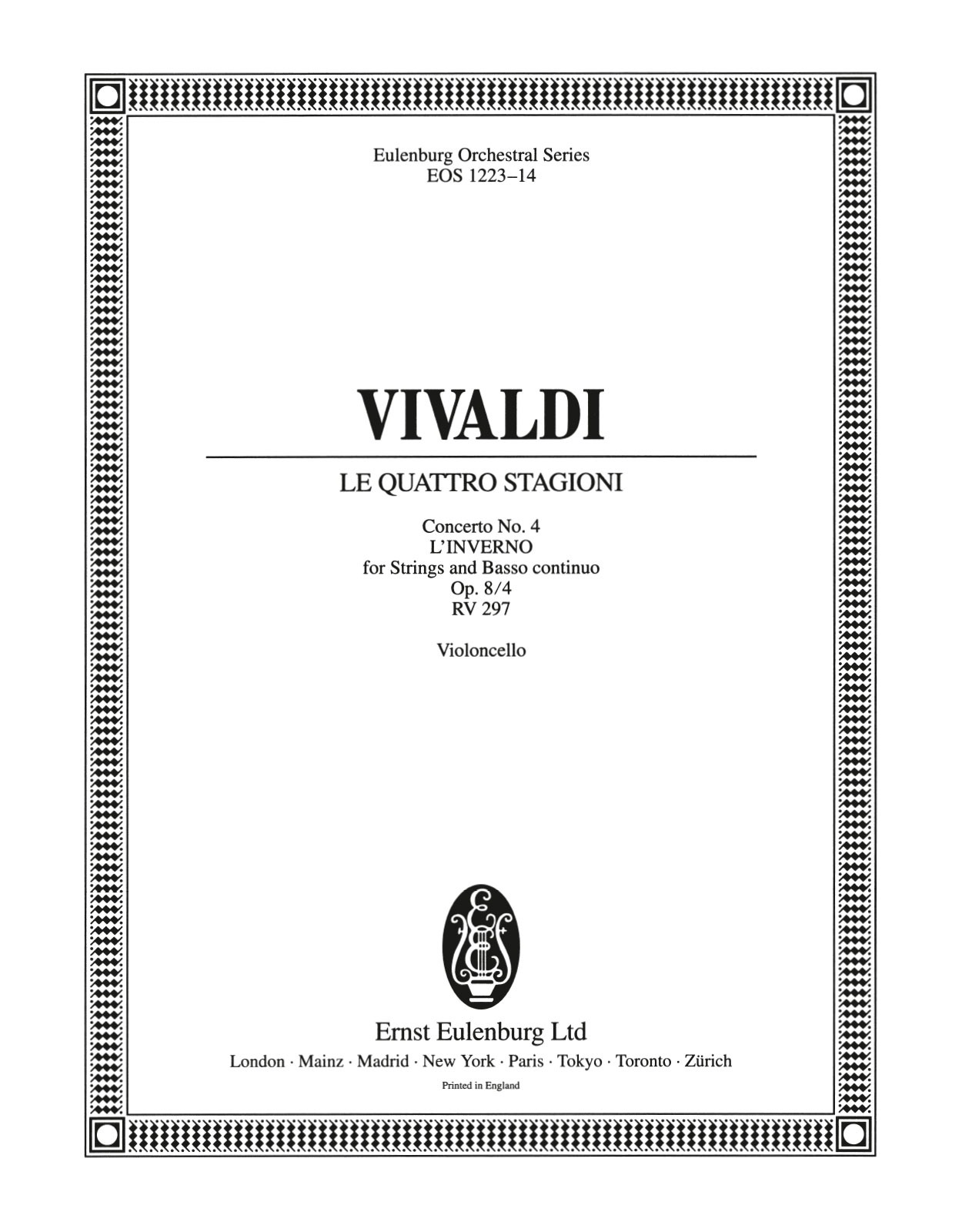 EOS 1223-26 - Le quattro stagioni (The four seasons) Op. 8/4 RV 297 - Cover