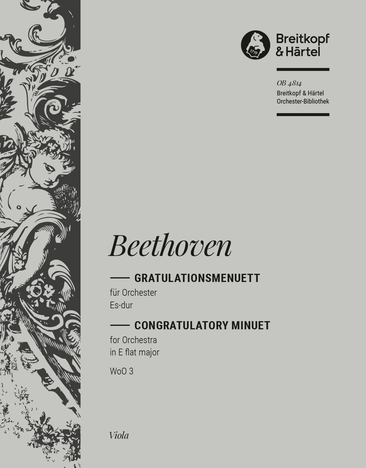 OB 4814-19 - Gratulationsmenuett Es-dur WoO 3 - Cover