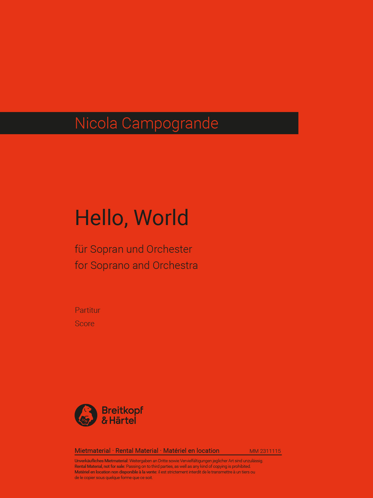 Nicola Campogrande - Hello, World - Cover