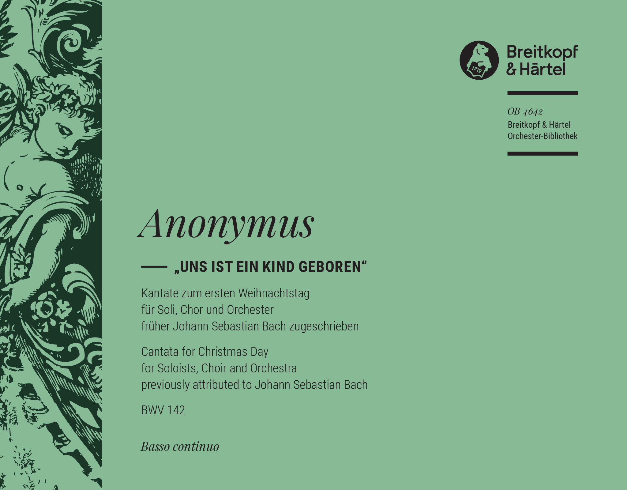 OB 4642-11 - Cantata BWV 142 “Uns ist ein Kind geboren” - Cover