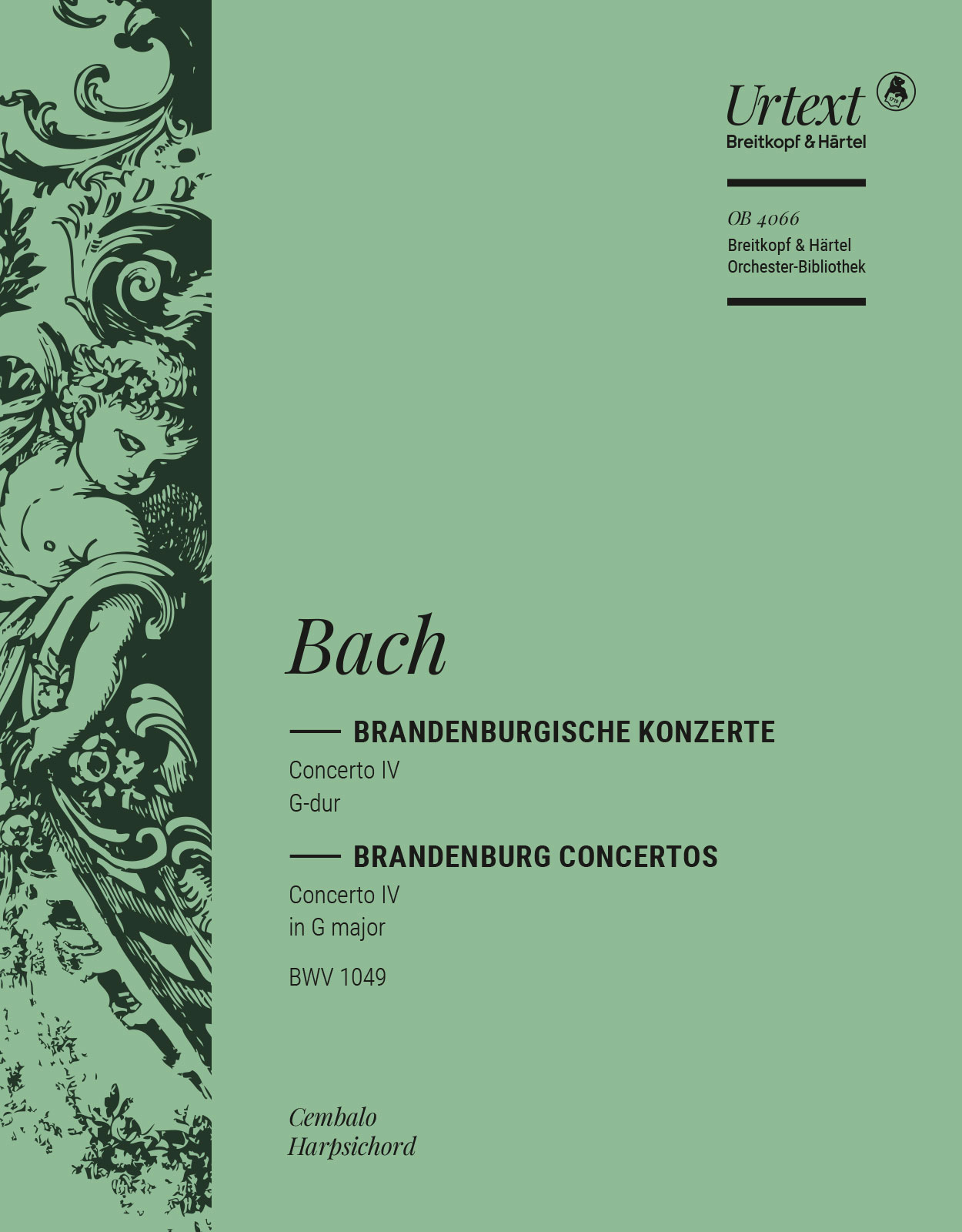 OB 4066-12 - Brandenburg Concerto No. 4 in G major BWV 1049 - Cover