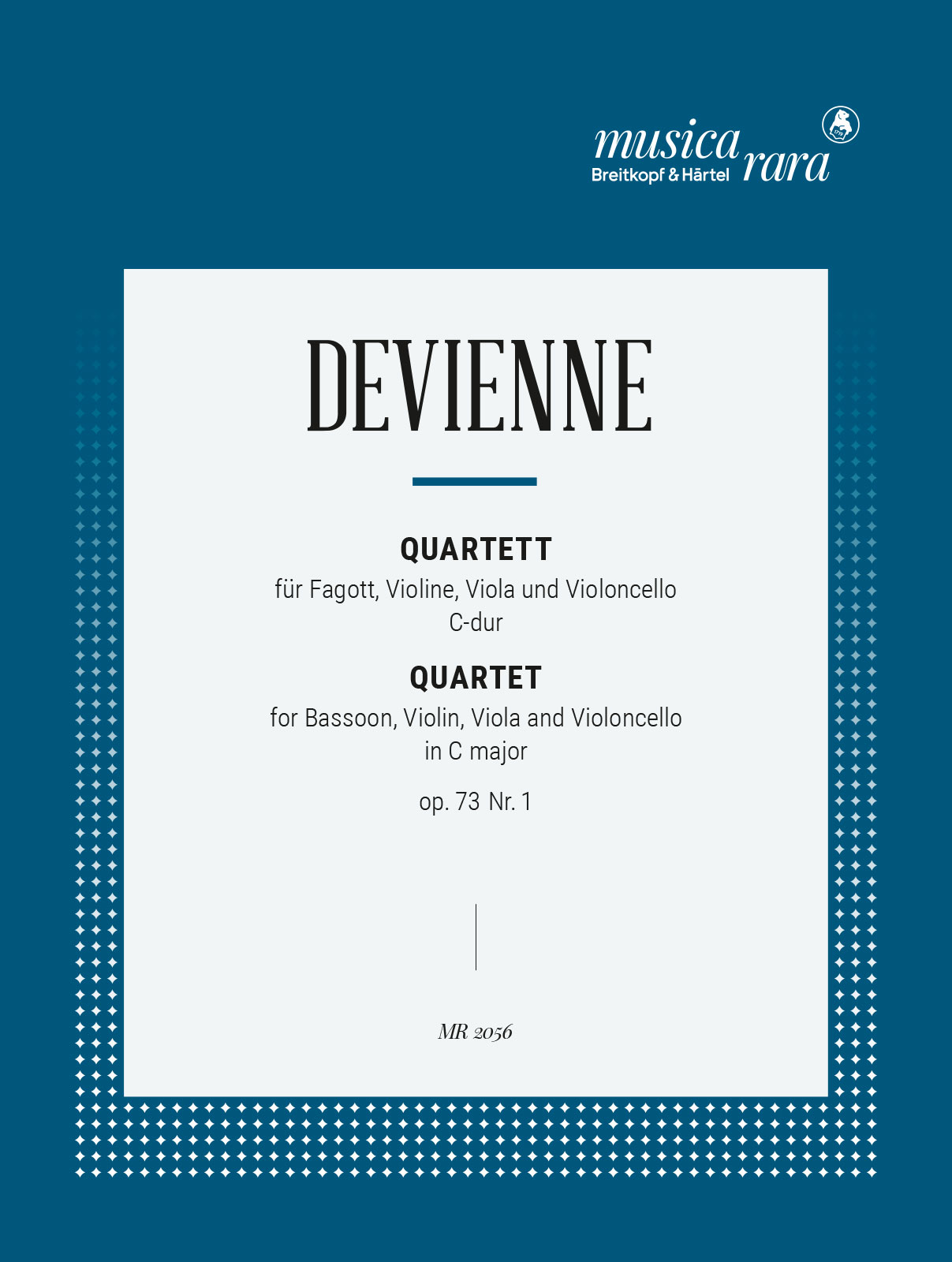MR 2056 - 3 Quartette op. 73 - Cover