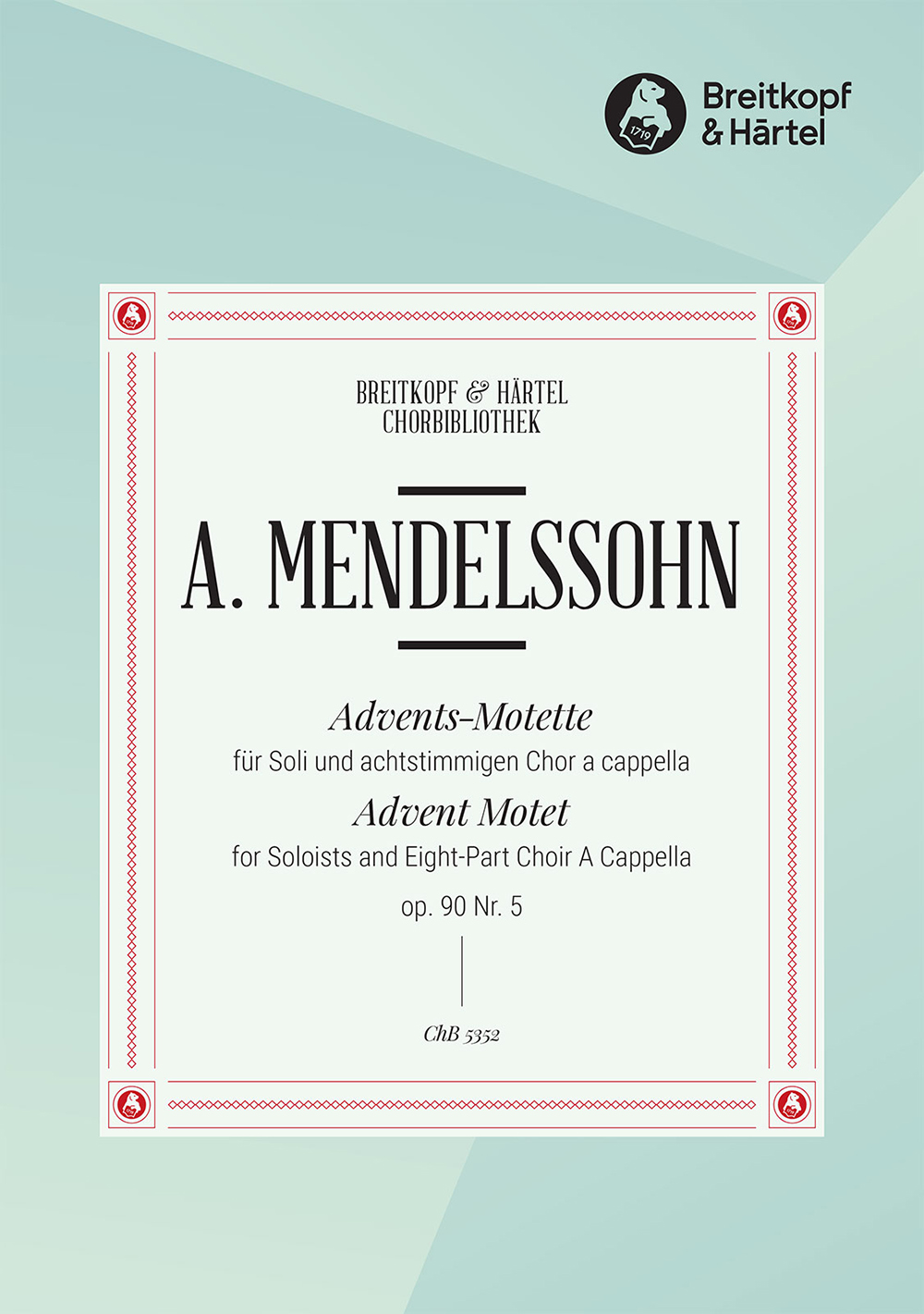 Arnold Mendelssohn - Advent Motet Op. 90/5 - Cover