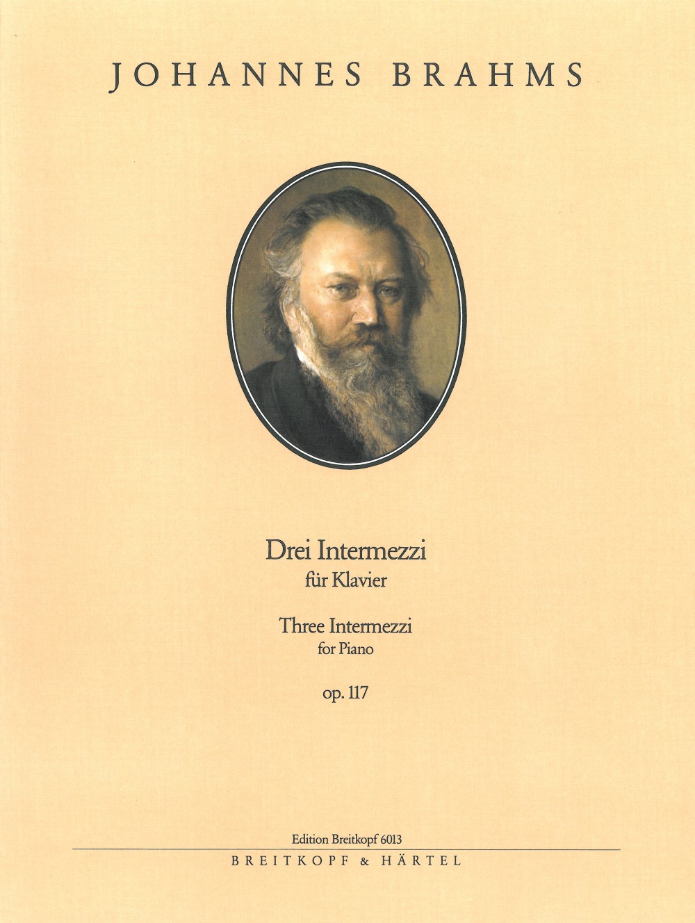 Johannes Brahms - 3 Intermezzi op. 117 - Cover