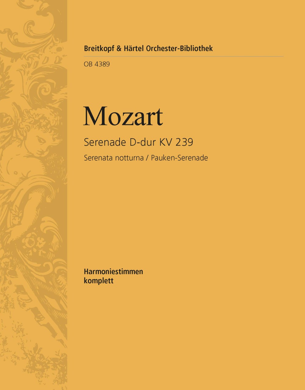 OB 4389-30 - Serenade D-dur KV 239 - Cover