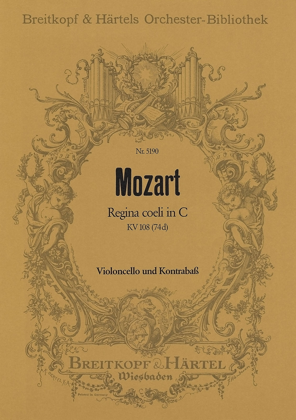 OB 5190-26 - Regina coeli in C KV 108 (74d) - Cover