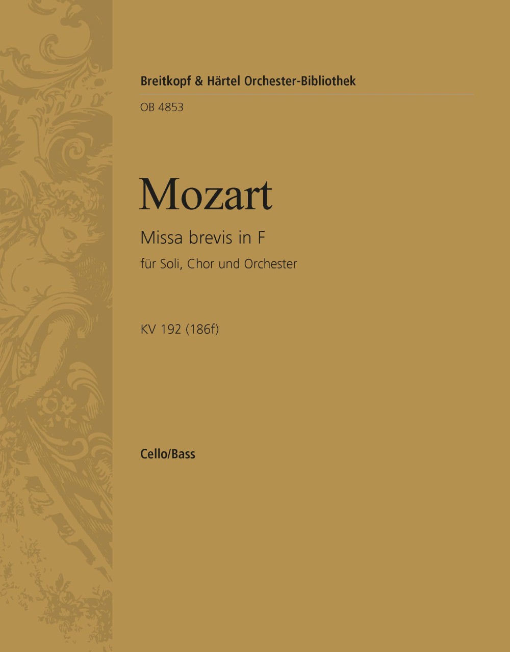 OB 4853-26 - Missa brevis in F K. 192 (186f) - Cover