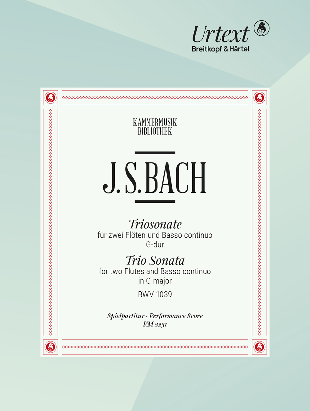 Johann Sebastian Bach - Trio Sonata in G major BWV 1039 - Cover
