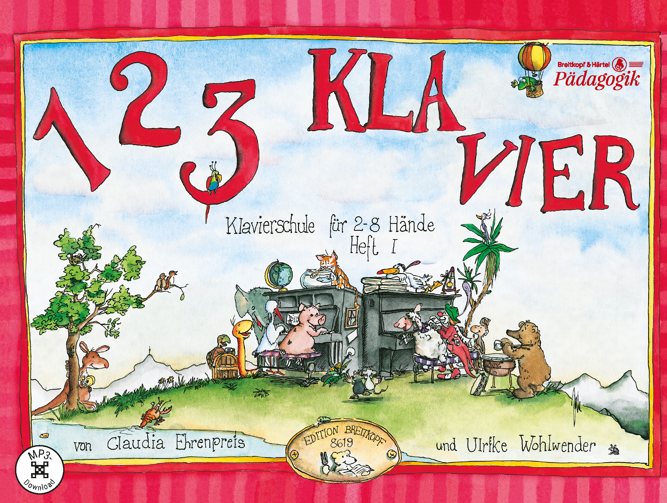 Claudia Ehrenpreis - 1 2 3 KLAVIER - Cover