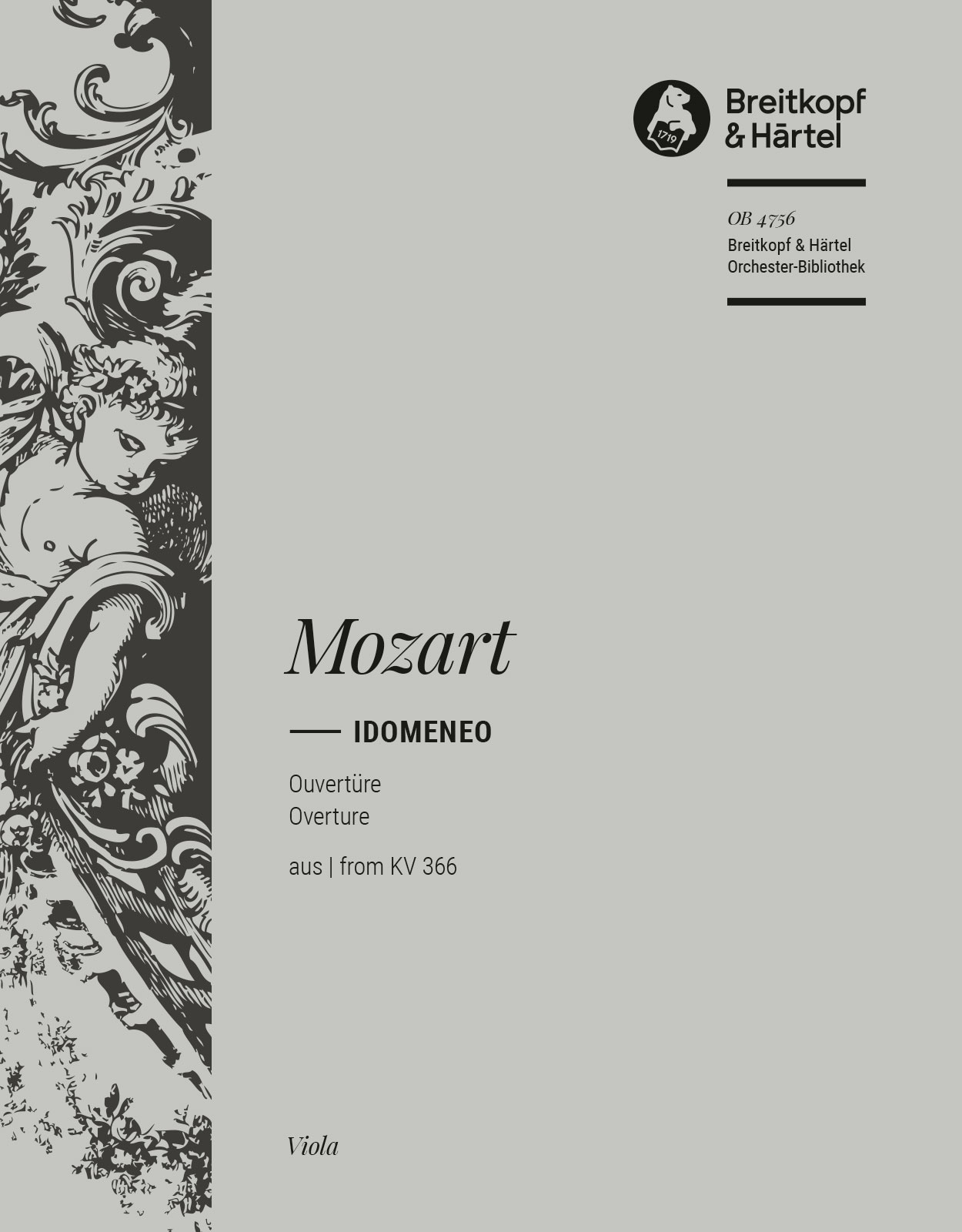 OB 4756-19 - Idomeneo K. 366 – Overture - Cover